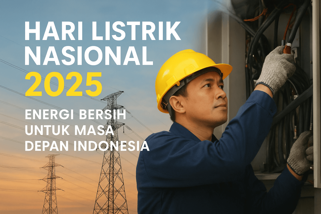 Peringatan Hari Listrik Nasional 2025 di Indonesia dengan tema energi bersih berkelanjutan